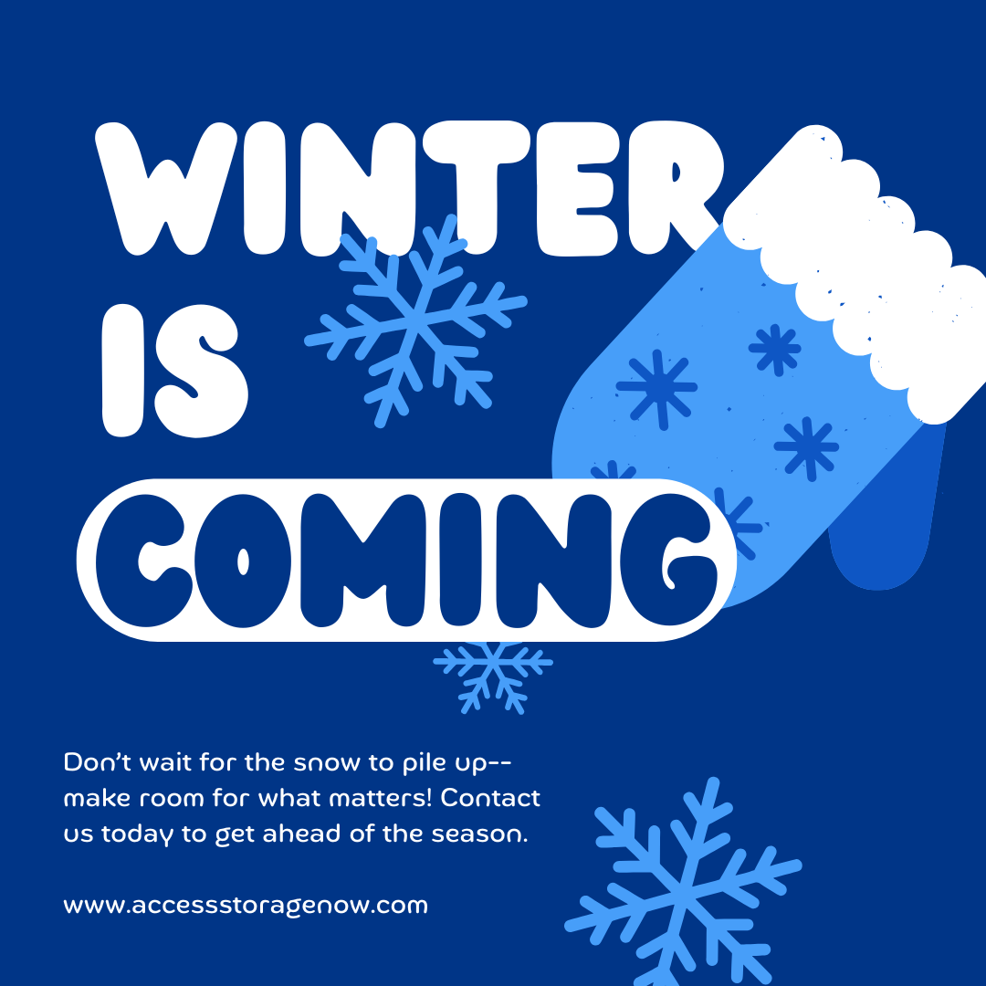 Access Storage is the place you are looking for when it comes to storage during the winter. We have temp controlled units, standard units, boat & RV storage to keep your items safe during the winter. We have 13 locations in Southern Indiana to serve you. 